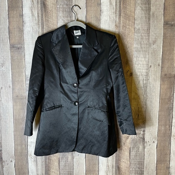Vintage Dine Max Long Black Blazer - Picture 2 of 7